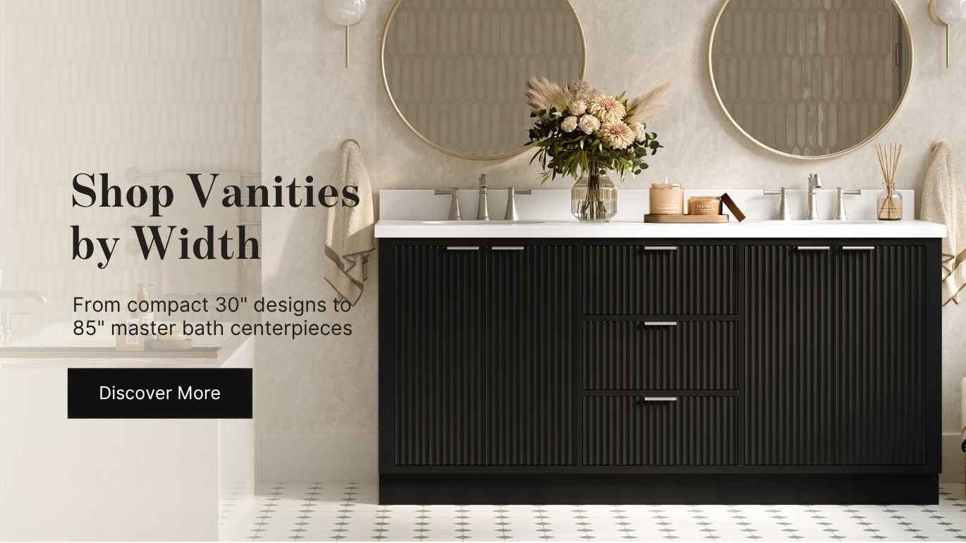 Shop Vanities by Width Shop Vanities by Width